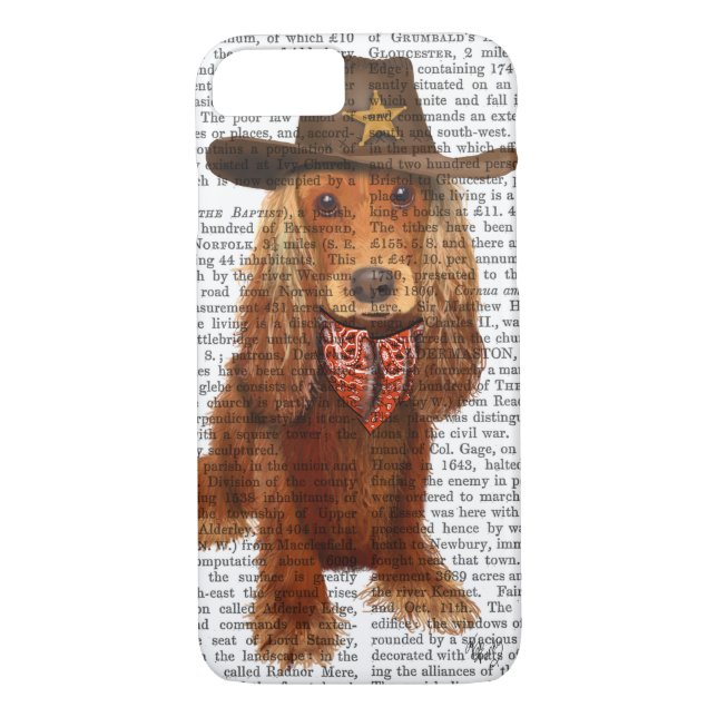 Coques Case-Mate iPhone Cocker Spaniel Cowboy 2 (Dos)