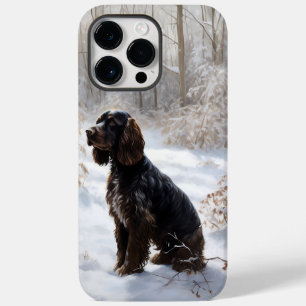 Coque Case-Mate iPhone Cocker Spaniel Laisser Neige Noël