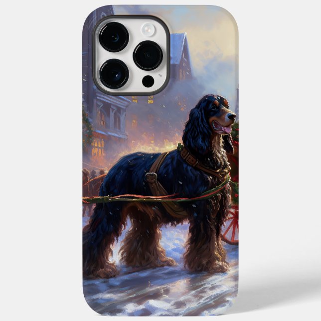 Coques Case-Mate iPhone Cocker Spaniel Noël Saison Festive (Verso)