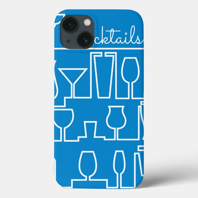 Coques Case-Mate iPhone Cocktail bleu (Verso)