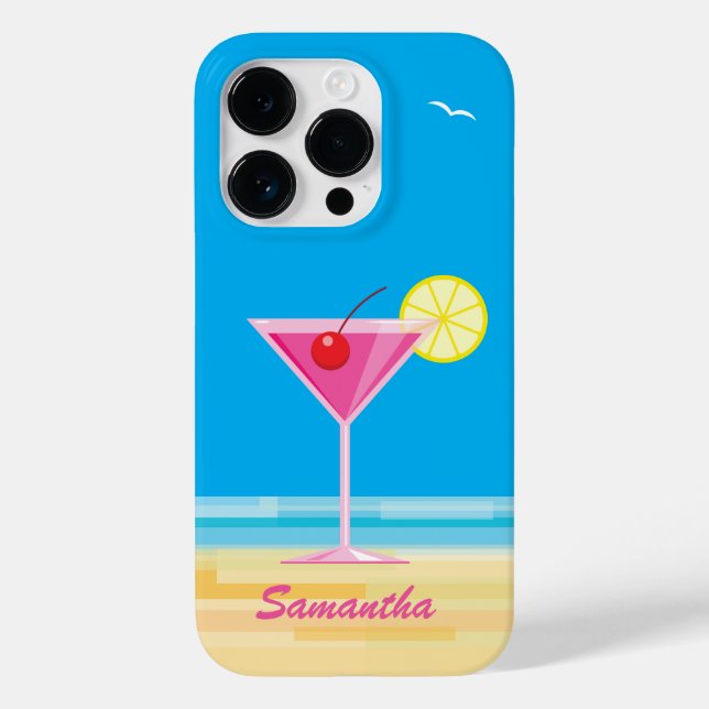 Coques Case-Mate iPhone Cocktail tropical et plage (Verso)