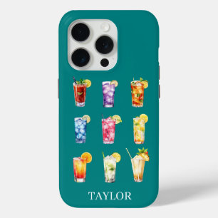 Coque Case-Mate iPhone Cocktails Cocktails Cocktails Monogramme