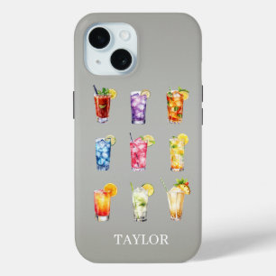 Coque Case-Mate iPhone Cocktails Cocktails Cocktails Monogrammés