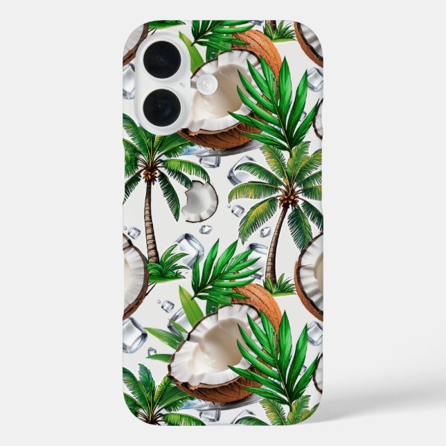 Coques Case-Mate iPhone Cocotier Palm Tree Tropical Motif Design (Verso)