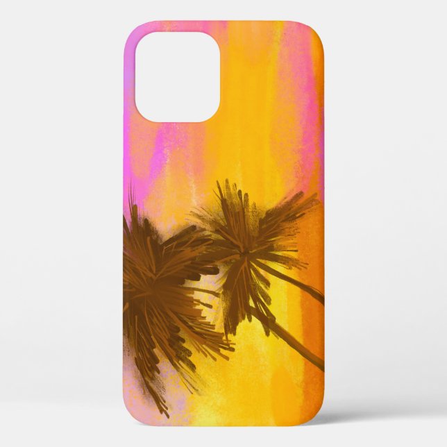 Coques Case-Mate iPhone Cocotier, thème tropical d'été. (Verso)