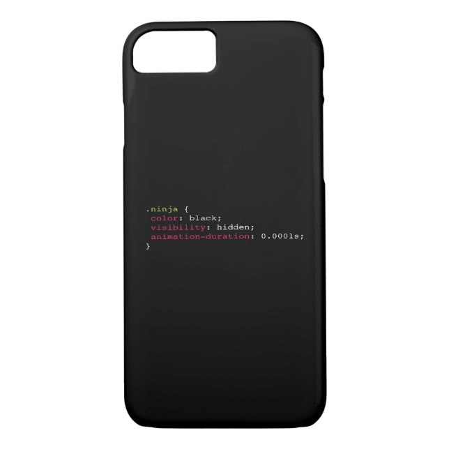 Coques Case-Mate iPhone Codage Ninja (Dos)