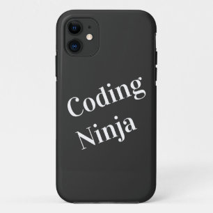 Case-Mate iPhone Case Codage Ninja noir blanc
