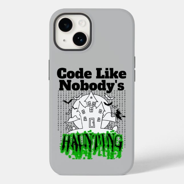 Coques Case-Mate iPhone Code comme personne hante.w Grey BG (Verso)