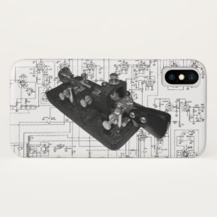 Coque Case-Mate iPhone Code de morse radio jambon semi-automatique clé