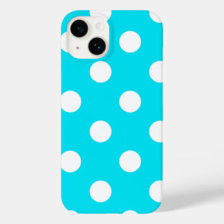 Coque Case-Mate iPhone Code hexadécimal cyan pois 00E3F4