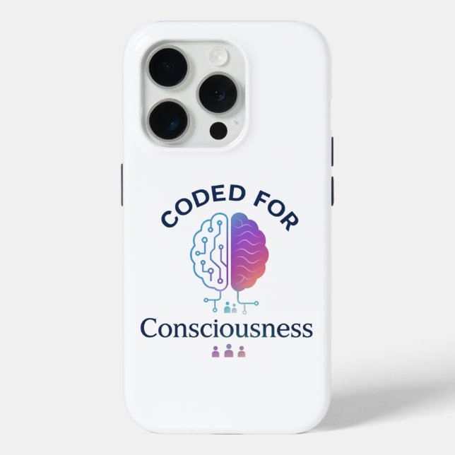 Coques Case-Mate iPhone Codé pour la conscience IA Computer Science Design (Verso)