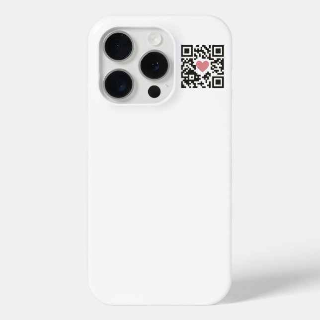 Coques Case-Mate iPhone Code QR d'amour (Verso)