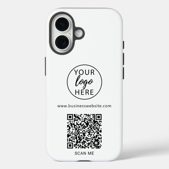 Coques Case-Mate iPhone Code QR de logo professionnel (Verso)