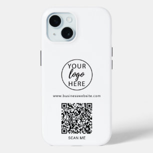 Coque Case-Mate iPhone Code QR d'entreprise et logo de l'entreprise