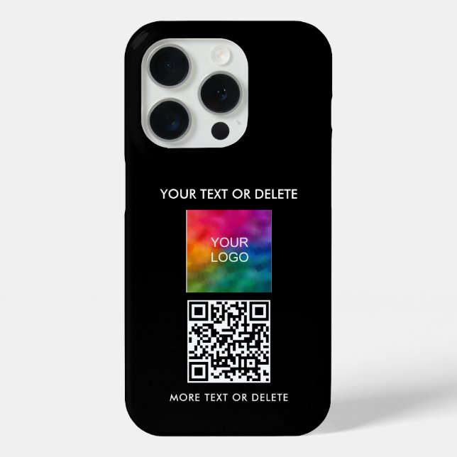 Coques Case-Mate iPhone Code QR Elegant Personnalisé Télécharger le logo N (Verso)