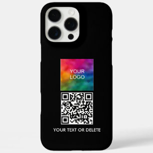 Coque iPhone 16 Pro Max Code QR Modèle promotionnel Télécharger le logo co