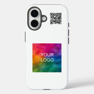 Coque Pour iPhone 16 Code QR modèle Téléchargez votre propre logo Popul
