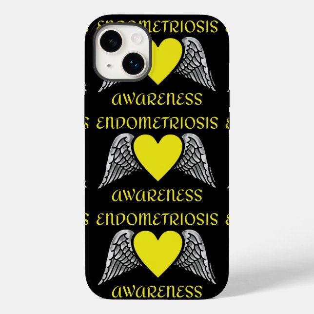 Coques Case-Mate iPhone Coeur/ailes...Endometriose (Verso)