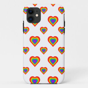 Coque Case-Mate Pour iPhone Coeur arc-en-ciel