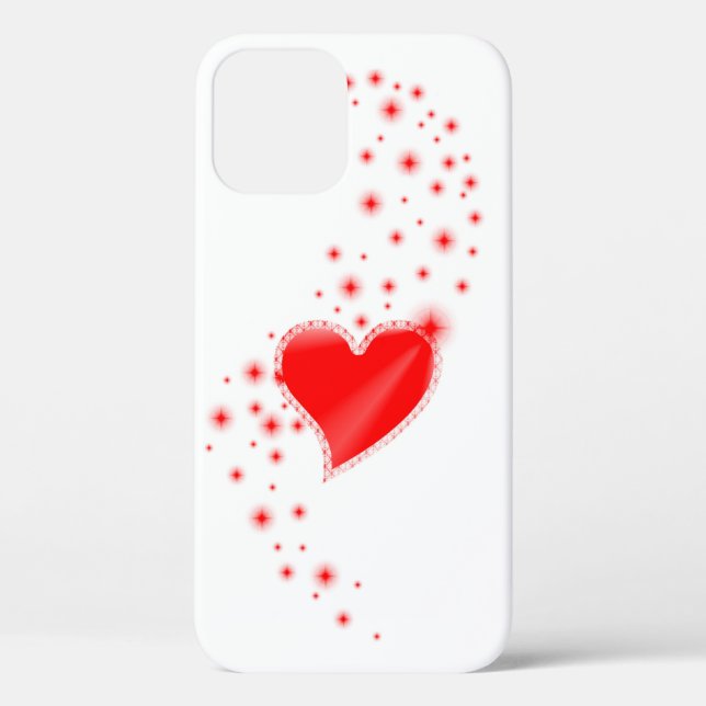 Coques Case-Mate iPhone Coeur arc-en-ciel avec étoiles (Verso)