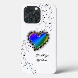Case-Mate iPhone Case Coeur arc-en-ciel avec étoiles, La magie de l'amou