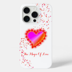 Coque Case-Mate iPhone Coeur arc-en-ciel avec étoiles, La magie de l'amou