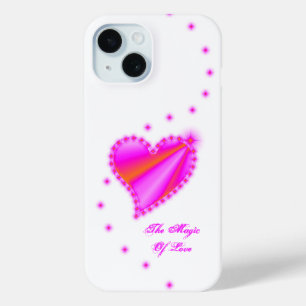 Coque Case-Mate iPhone Coeur arc-en-ciel avec étoiles, La magie de l'amou