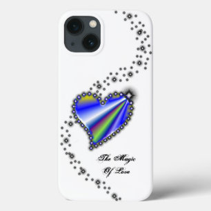 Case-Mate iPhone Case Coeur arc-en-ciel avec étoiles, La magie de l'amou