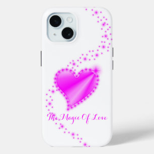 Coque Case-Mate iPhone Coeur arc-en-ciel rose avec étoiles, La magie de l