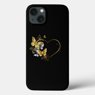 Case-Mate iPhone Case Coeur aux papillons d'or