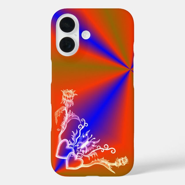Coques Case-Mate iPhone Cœur avec fleur et papillon (Verso)