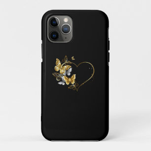 Case-Mate iPhone Case Cœur avec papillons dorés