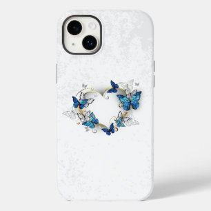 Coque Case-Mate iPhone Coeur bijoux avec papillons Morpho