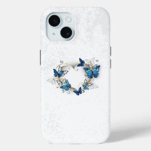 Coque Case-Mate iPhone Coeur bijoux avec papillons Morpho