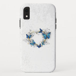 Case-Mate iPhone Case Coeur bijoux avec papillons Morpho