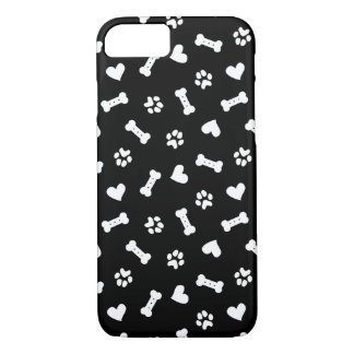 Case-Mate iPhone Case Coeur Chien Paws Et Os Noir