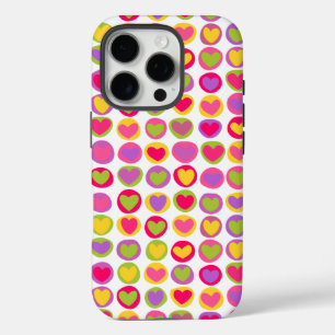 Coques iPhone 16 Pro Coeur coloré mignon Pastel Valentine Love Motif