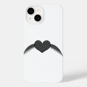 Coques Pour iPhone Cœur d'amour ailé gothique