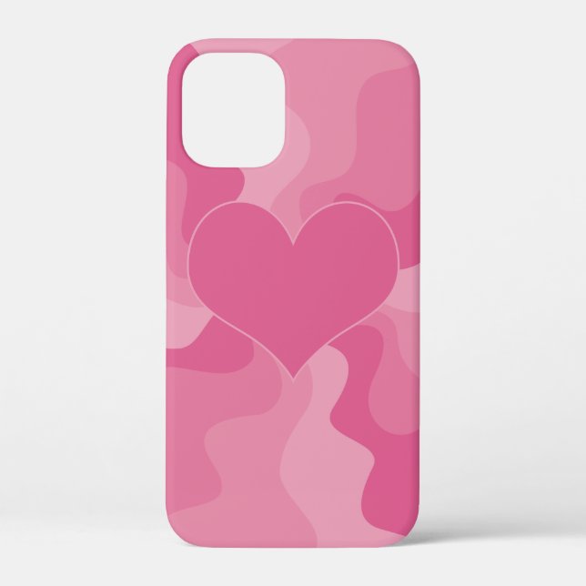 Coques Case-Mate iPhone Coeur d'amour - rose (Verso)