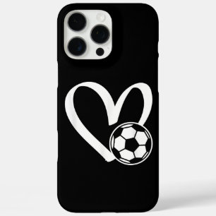 Coque iPhone 16 Pro Max Coeur de balle de football