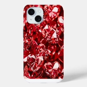 Coque Case-Mate iPhone Cœur de diamant de cristal rouge