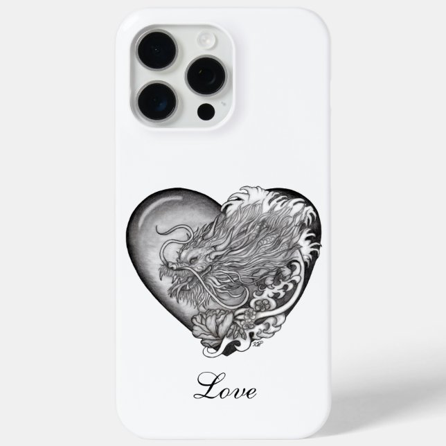 Coques Case-Mate iPhone Cœur de dragon (Verso)