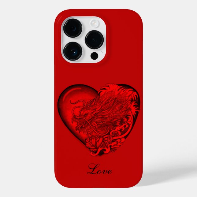 Coques Case-Mate iPhone Cœur de dragon (Verso)