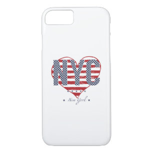 Coque Case-Mate iPhone Coeur de drapeau américain de NYC