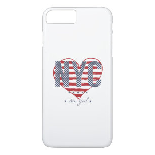 Coque Case-Mate Pour iPhone Coeur de drapeau américain de NYC