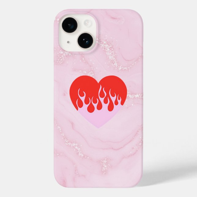 Coques Case-Mate iPhone Cœur de feu (Verso)