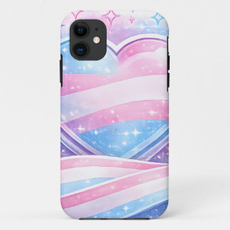 Case-Mate iPhone Case Cœur de la Galaxie de la Fierté Transgenre