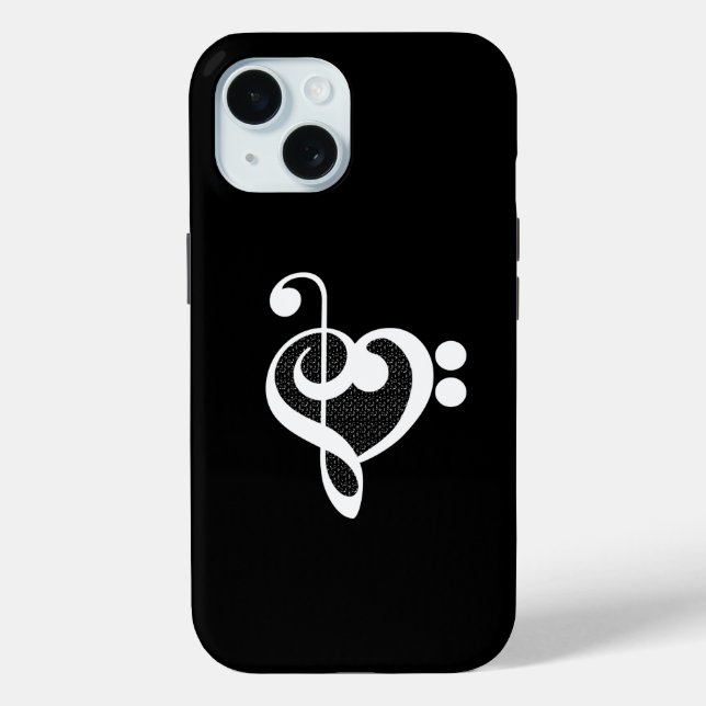 Coques Case-Mate iPhone Coeur de musique - I Love Music (Verso)