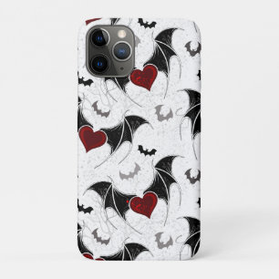 Case-Mate iPhone Case Coeur d'Halloween avec ailes de chauve-souris noir