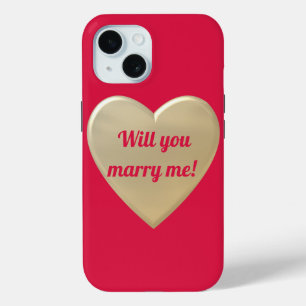 Coque Case-Mate iPhone coeur d'or, personnalisé